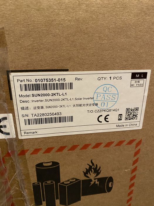 Sigilat Invertor Hybrid Huawei SUN2000-2KTL-L1 Monofazat 2KW Panouri