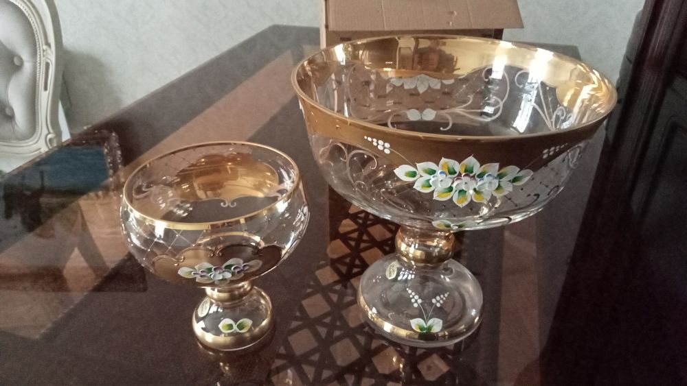 Богемия вазы,конфетницы