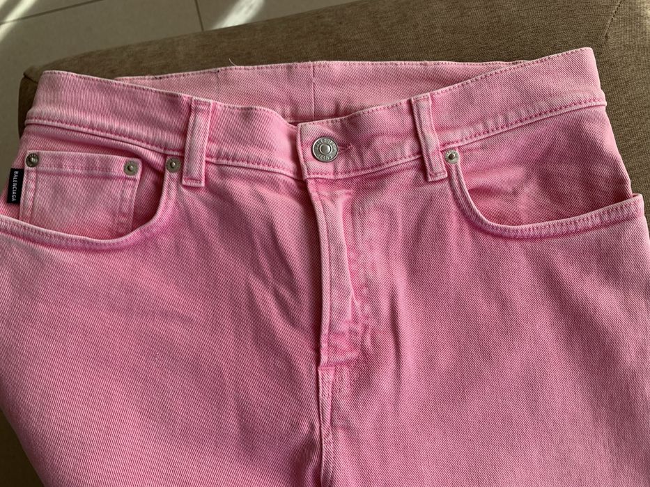 Blugi Balenciaga Pink Skinny - Mărime etichetă 32 (Se potrivesc M)