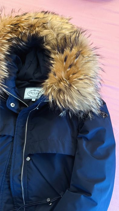 Пуховик из натурального меха