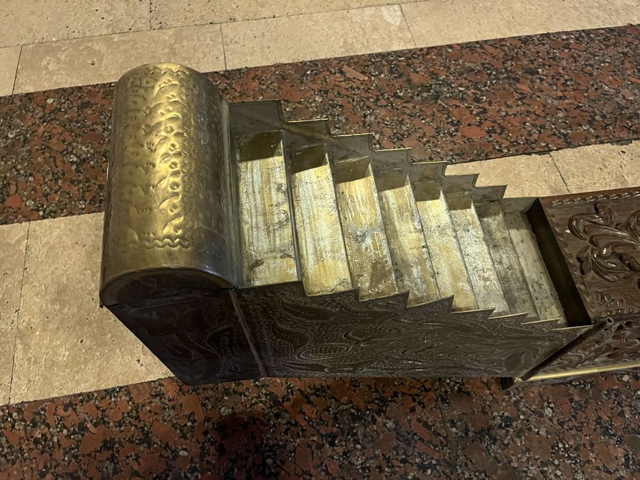 Актиквариат ящик чистильщика обуви Турция подставка для чистки обуви