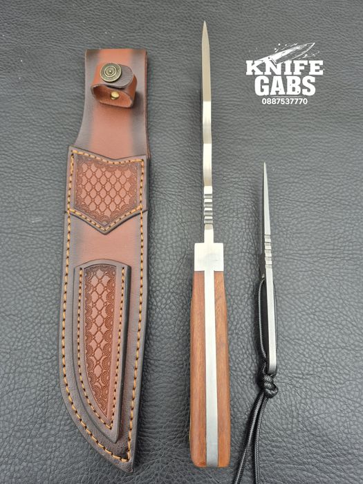 Уникален комплект от два ножа-масивен и компактен  в една кания,LN437