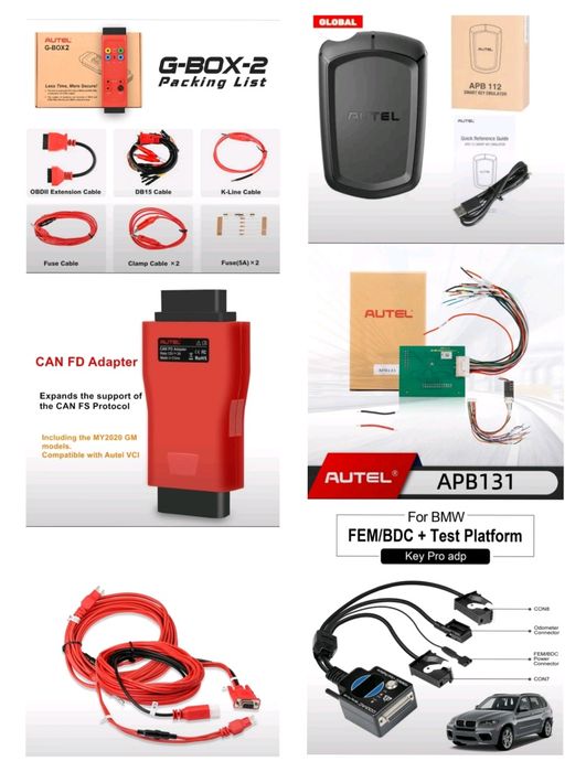 Большой набор для программирования ключей Autel