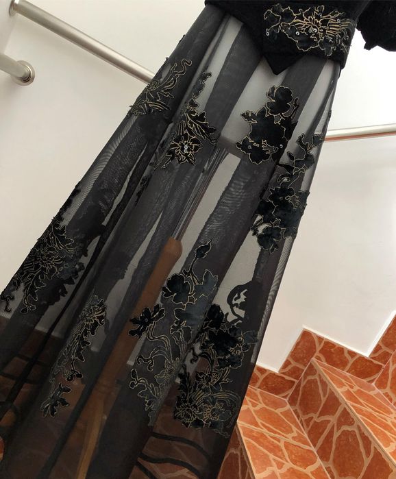 Rochie neagră ,mărimea L  88 cm bust,87 cm talie