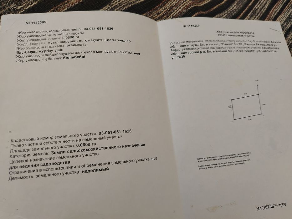 Земельный участок бесагаш