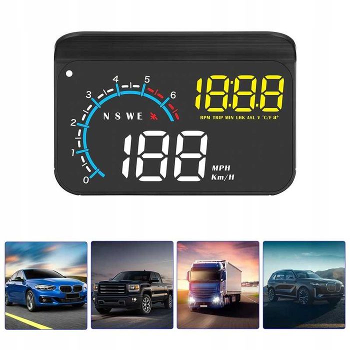 HUD OBD2 + GPS проектор с датчиком температуры охлаждения/Модель M12