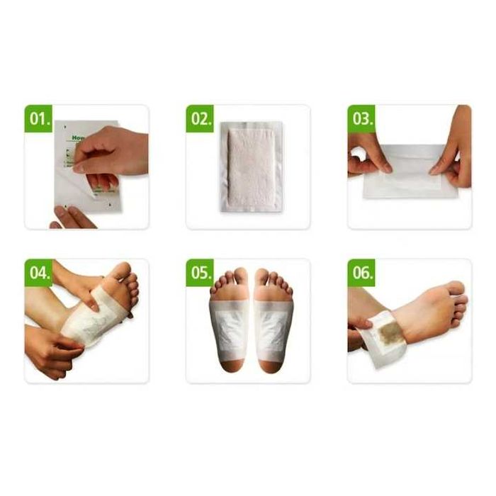 Set plasturi pentru etoxifierea rganismului, cu urmalina, Vitamina C,E