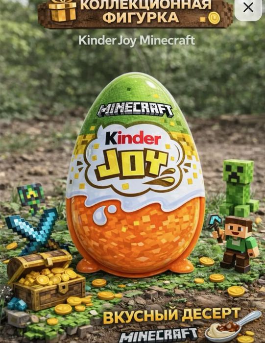 Киндер майнкрафт, minecraft