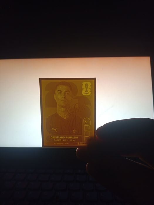 Panini World cup gold stiker din plastic cu semnătura