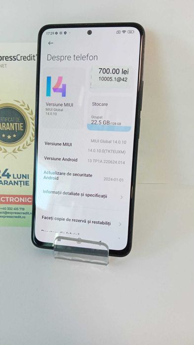 (AG 35) Telefon Xiaomi Redmi Note 11 Pro+ B.10005(AG42)/ Garantie2 ani