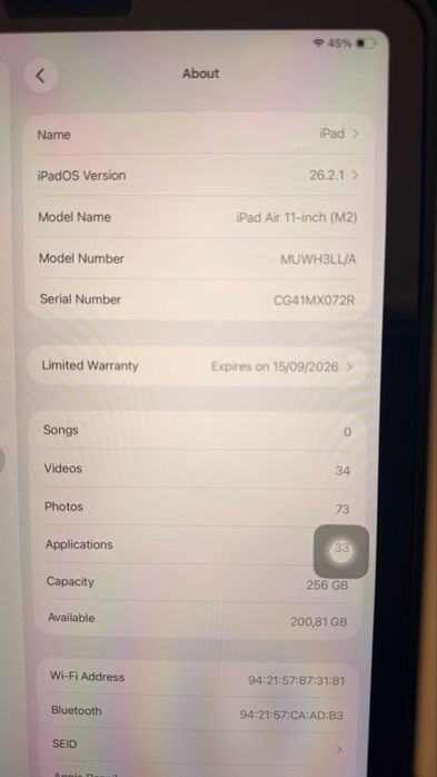 Ipad Air 11-avlod (M2) LL/A + Apple Pencil Pro