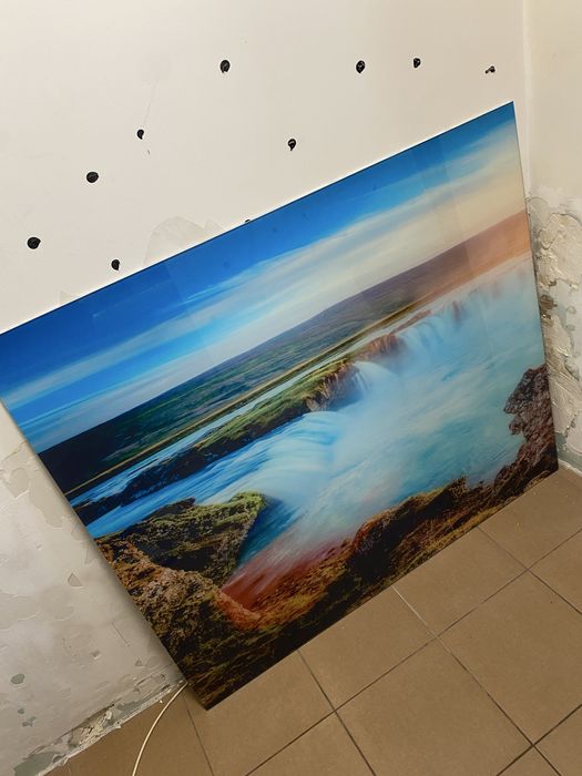 Sticla bucatarie peisaj