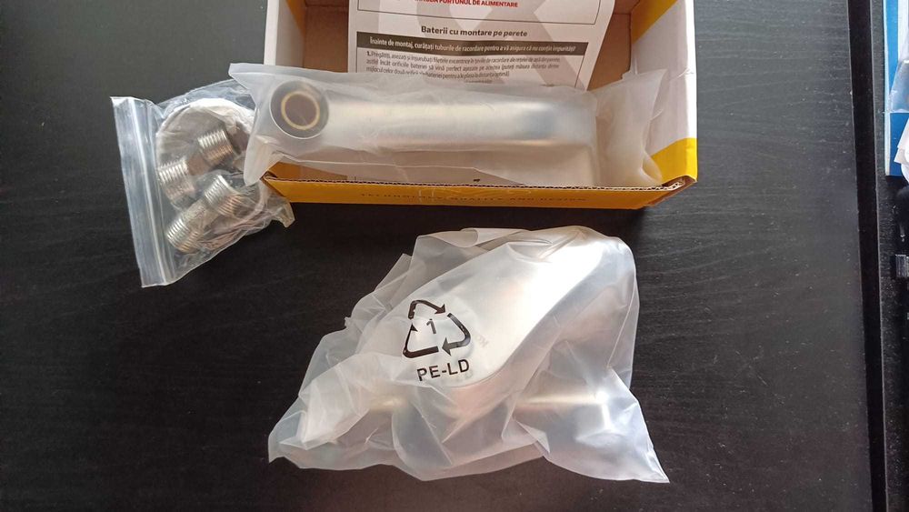 Baterie duș chiuveta baie, INOX – Nouă, completă, gata de montaj