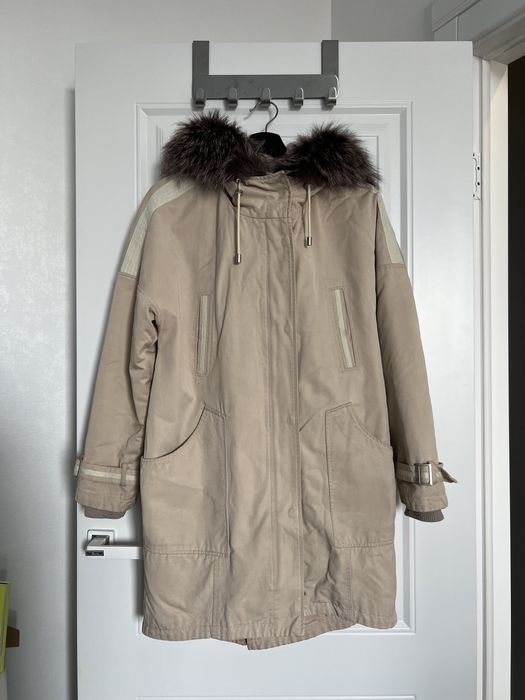 Парка с мехом чернобурки