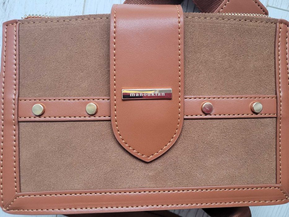 Geanta (poseta) tip crossbody, brand Manoukian, din piele naturala