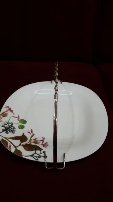 Серебряная ручка для лягонов и тарелок