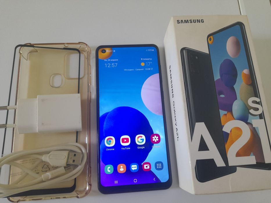 Смартфон Samsung galaxy A21s, 3/32 гб.  Б/У, ПРОДАМ