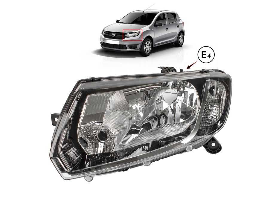Фарове Фар за DACIA LOGAN, MCV, SANDERO 2012-2017 Дачия Логан, Сандеро