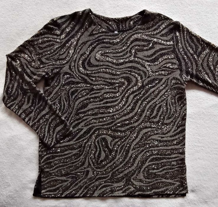 Супер еластична макси официална блуза с дълъг ръкав