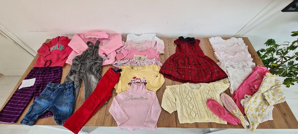 Лот момиче 12-18  месеца , размер 80-86 см 21 броя