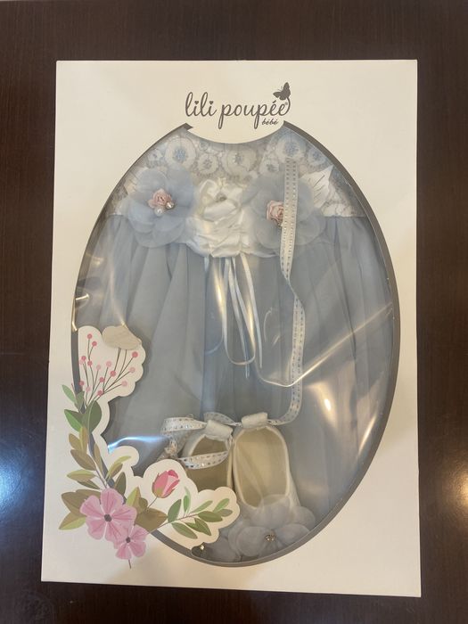 Платье для девочек новорождённых 3-6 мес