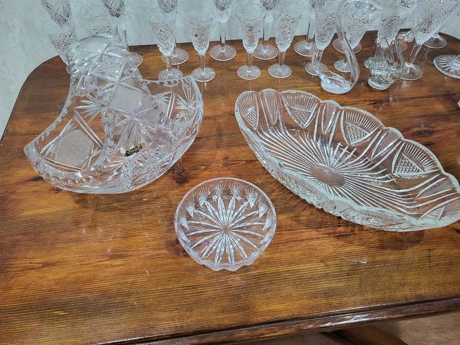 Советские хрустальные вазы, винтаж