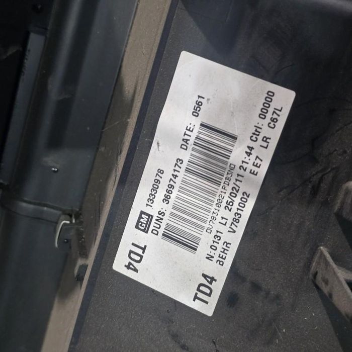 Carcasa aeroterma completa Opel Astra J GTC