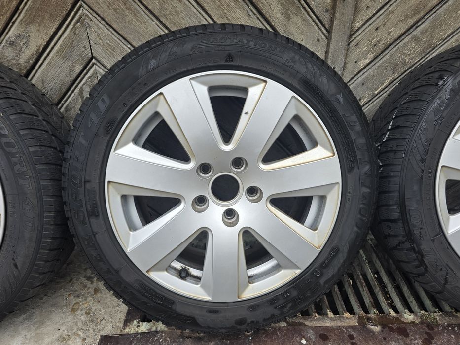 4бр.  алуминиеви джанти за Audi A 6,  5х112, 16  цола със зимни гуми.