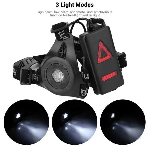 Акумулаторни светлина за бягане. Двулицеви.Run light cree xre Q5