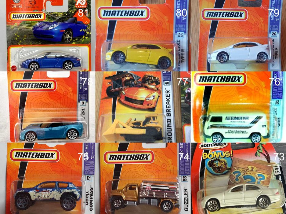 Метални колички Мачбокс Matchbox от различни години в мащаб 1:64 Част1