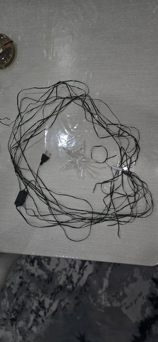 Гирлянда роса для елки со звездой, 2 метр длиной 10 ветка