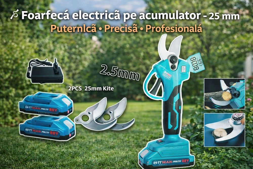 Foarfecă electrică pe acumulator HITMAN – 25 mm Model 88 VF
