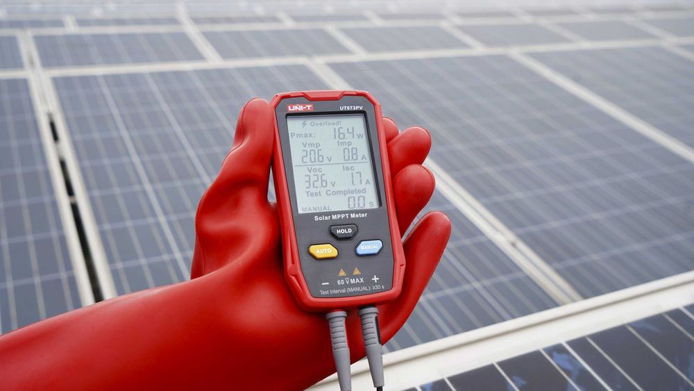 UT673PV Solar MPPT Meter quyosh panellarini tekshirish uchun