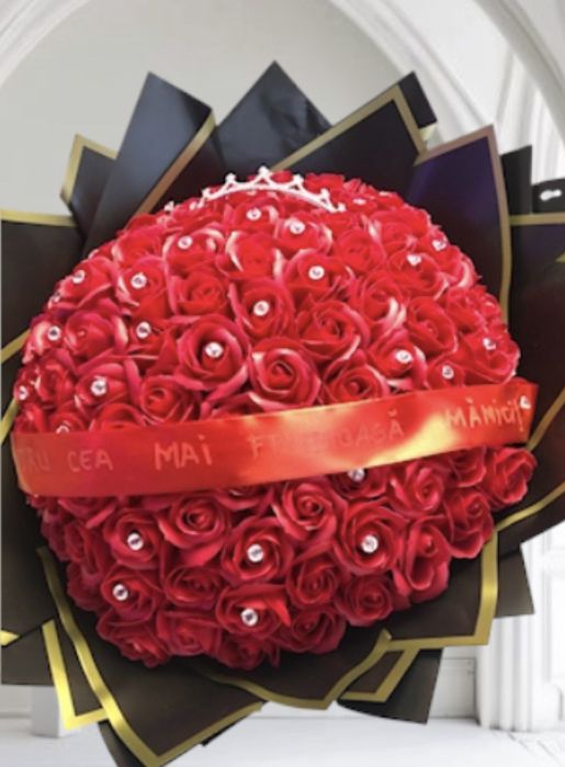 Buchet 101 trandafir de sapun