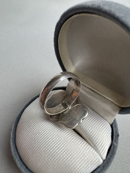 Inel din argint si onix