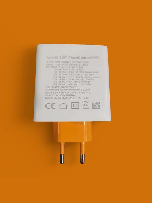 Vivo 120W Super Flash Adapter – Tezkor quvvatlash kuchi (original)