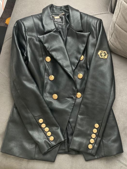 Alessa Алеса кожен блейзър