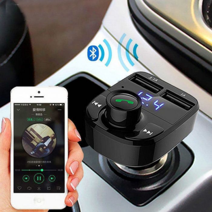 Car FM Bluetooth X8 – 5 в 1 FM трансмитер с bluetooth, двойно USB заре