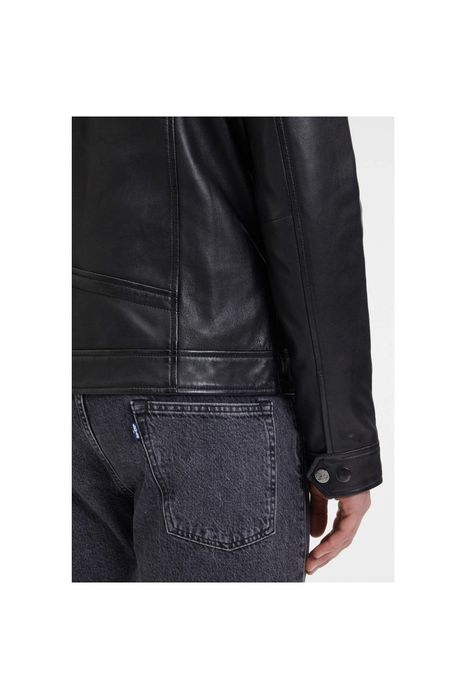 Geaca de Piele Barbati 2.0 by Mauritius Neagra G2MOccer