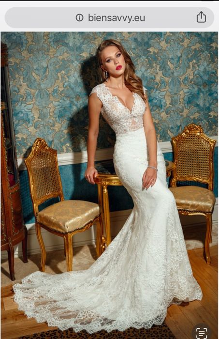 Rochie mireasa - S + voal lung GRATIS
