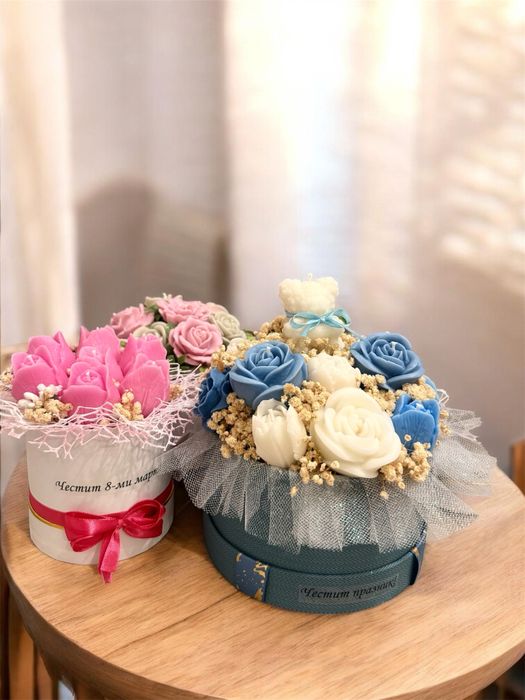 Ароматни букети и свещи от соев восък