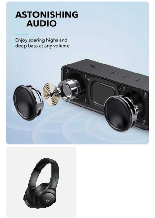 Слушалки Soundcore by Anker Q20i с активно шумопотискане, мощен бас