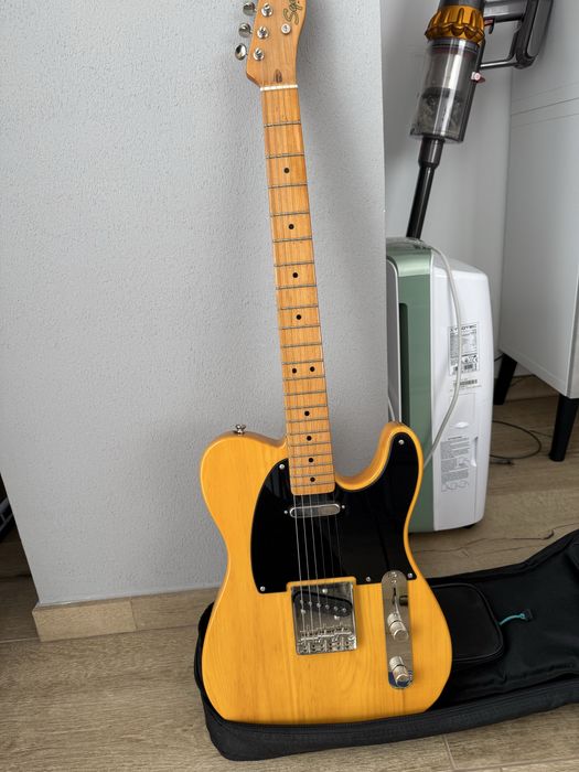 Chitara Squier Classic Vibe 50s + Marshall Mini Amp + Set Elixir Strings + Husa chitara Thomann +  Ernie Ball Strap