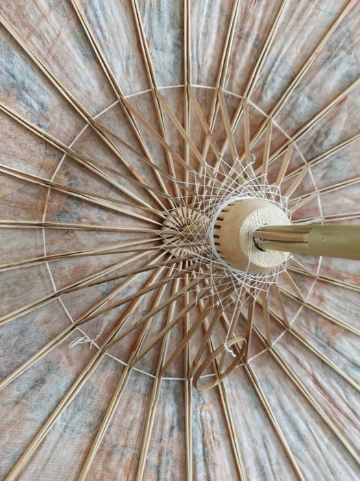 Зонтик бамбуковый винтаж