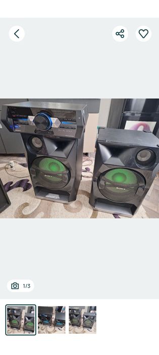 Vând boxe sony singura problema nu se vede pe display