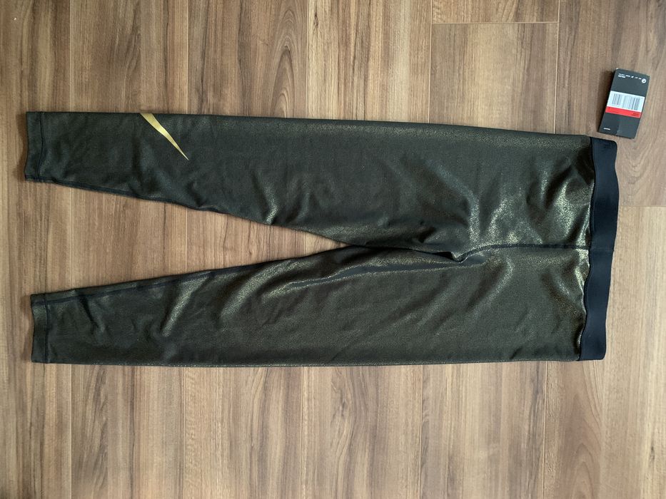 клин Nike Pro Sparkle Gold Training leggings