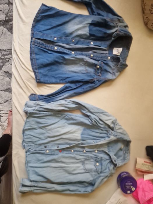 Две детски дънкови ризи