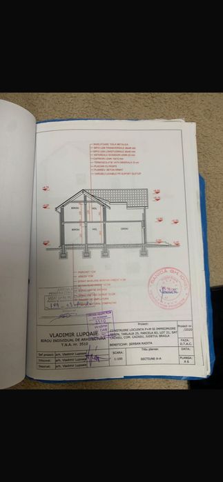 De vânzare casă la roșu în Cazasu construcție 2021