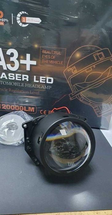 Линзы для фар А3+ 120000 LM. LASER LED.