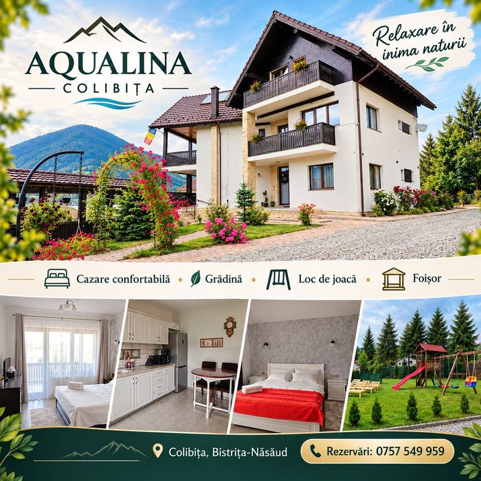 Cabana/Colibița Aqualina /Cazare/Pensiune/Cabana/Vila/pe malul lacului/Atv